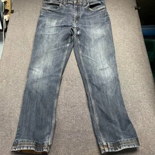 Duluth Trading Co. Men's Jeans Size 36x34 Blue Flex Fire Hose Denim Workwear
