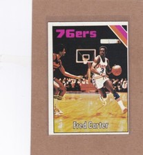 1975-76 TOPPS BASKETBALL FRED CARTER #38 76ERS EX+ *A36148