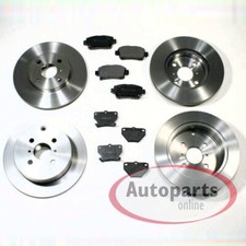 Bremsscheiben Ø 255 mm + 269 mm Beläge vorne hinten für Toyota Corolla [E12]