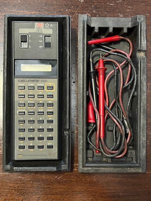 ESI CALCUMETER 4100 ~ RPN Calculator w/ Multimeter ~ Powers on