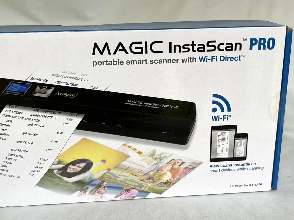 VuPoint Magic InstaScan Pro Wi-Fi Portable Smart Scanner PDSWF-ST48R-VP - NEW - Image 4 of 4