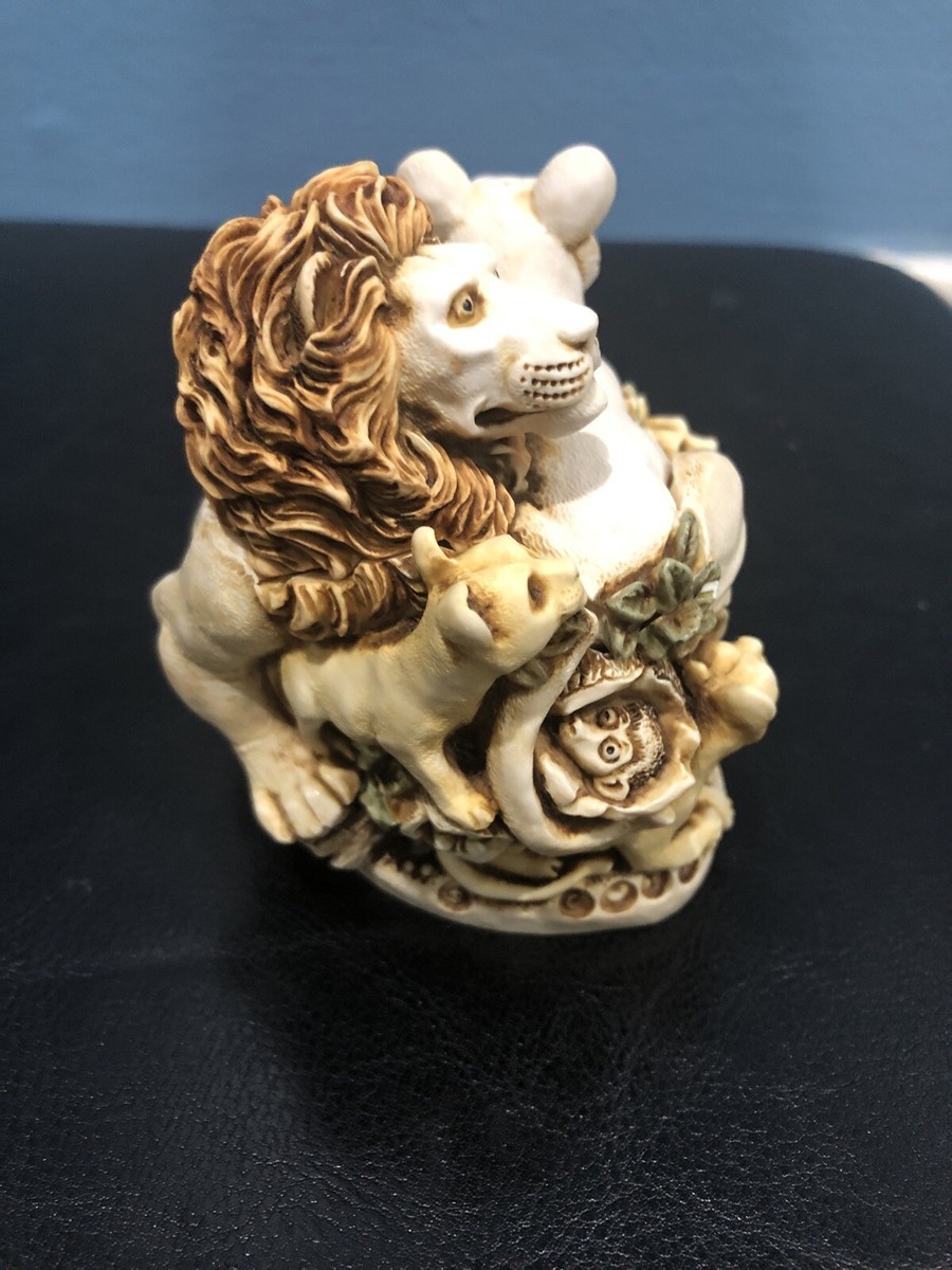 Harmony Kingdom BEHOLD THE KING Lion Mouse RW 1998 Club Member