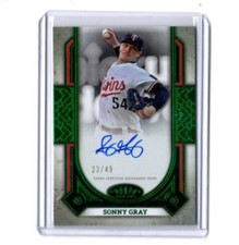 2024 Topps Tier One Prime Performers GREEN Sonny Gray Autograph #'d 23/49 TWINS