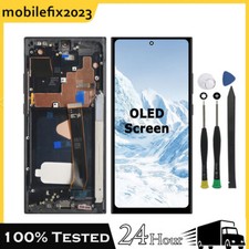 For Samsung Note 20 Ultra 5G N986U N986U1 OLED Display LCD Touch Screen Frame