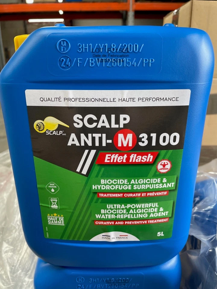 SCALP ANTI-M 3100 Fongicide + Hydrofuge Concentré 5 L port GRATUIT - Photo 3/3