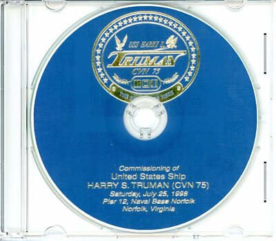 USS Harry S Truman CVN 75 Commissioning Program 1998 U S  Navy Plank Owners