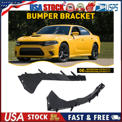 2 pcs Brackets Left&Right Kit Front Bumper for 2015-2021 Dodge Charger 68226533A - Picture 18 of 21
