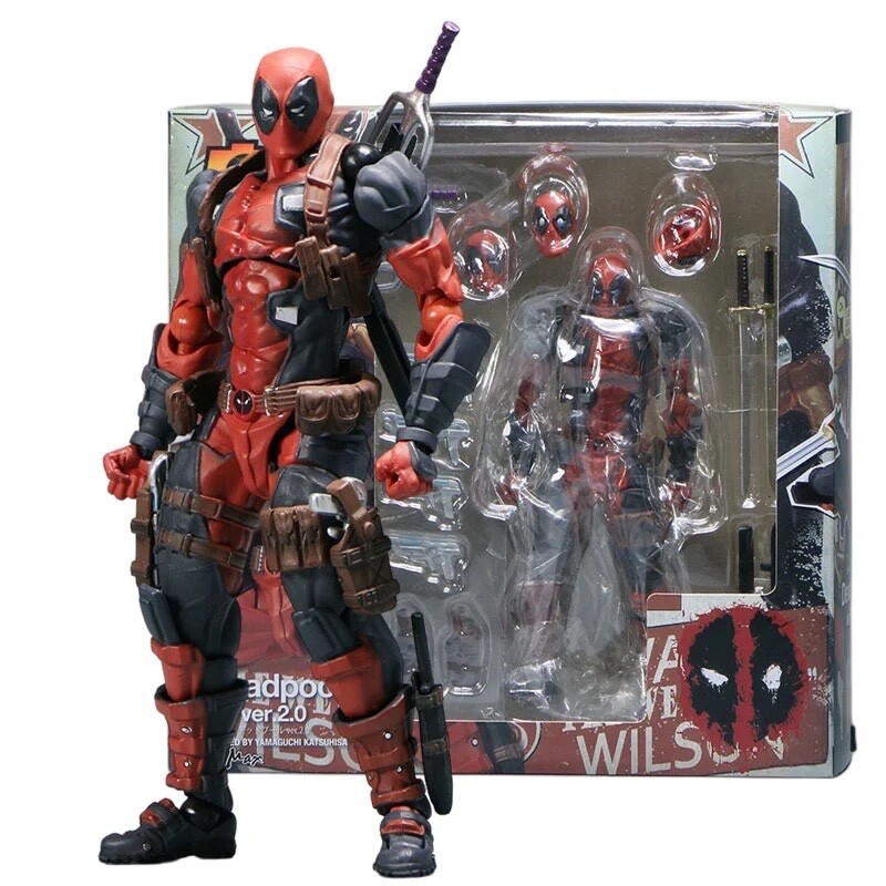 Figura Deadpool Articulada Marvel PVC 15 cm Piezas Intercambiables