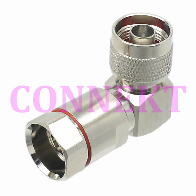 1pce N male plug right angle for 1/2'' corrugated cable RF coaxial connector