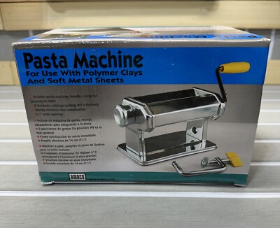 NEW Amaco Craft PASTA MACHINE For Use With Polymer CLAYS And Soft METAL SHEETS