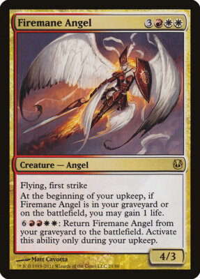 Played Firemane Angel 21 Duel Decks: Ajani vs. Nicol Bolas DDH MTG