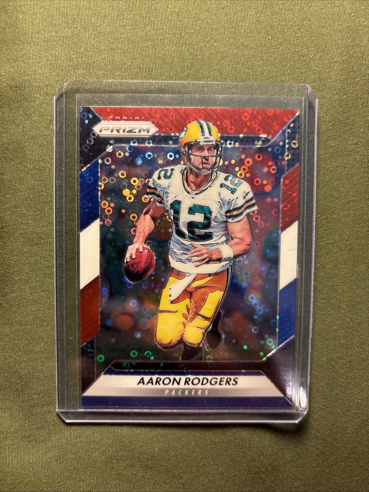2016 Aaron Rodgers Prizm Disco Red White Blue #89