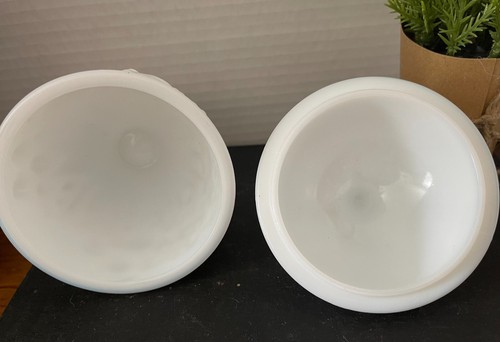 VINTAGE 1960's AVON DAISIES MILK GLASS FOOTED JAR/ CANDY DISH W/ LID - Picture 5 of 10