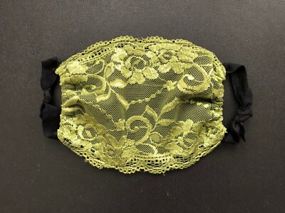 Washable Reusable Shining Lace Face Mask With Cotton Filter Pocket 
