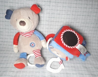 BABY Spieluhr Topomini Hund rot blau  Bär Teddy Twinkle Twinkle little Stars