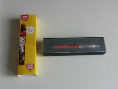 Faber Castell Kugelschreiber Kuli  mit Werbung '' Langnese '' mit OVP