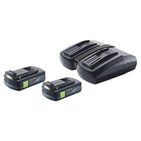 Festool Energie Set 2X Bp 18 Li 3,0 C Akku 18V 3 Ah Li-Ion + Tcl 6 Duo LadegeräT