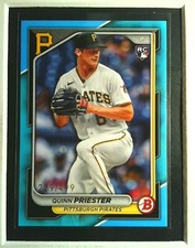 #67 Quinn Priester Pittsburgh Pirates 2024 Bowman Base Set Sky Blue /499