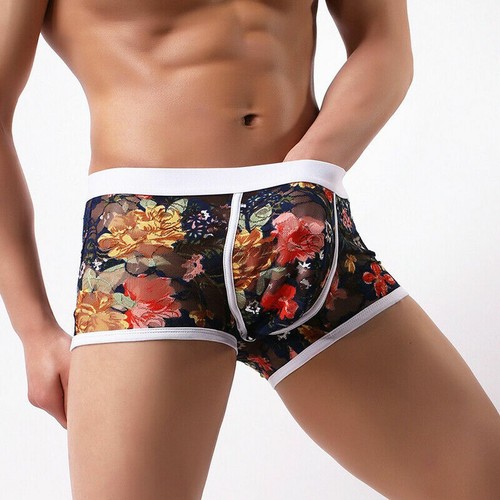 81-023 Hombre Boxer Pantalones SIN COSTURAS Transparentes ORO Bordados PUNTAS en S a 2XL - Imagen 5 de 40