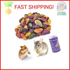 ERKOON Chinchilla Treats, Chew Toys for Teeth for Rabbit Guinea Pig Gerbil Rat D