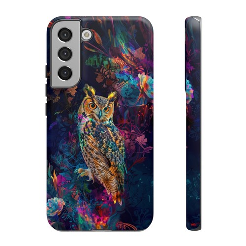 Ethereal Blue Owl Bird Abstract Phone Case for iPhone, Samsung Galaxy, Pixel - 第 146/173 張圖片