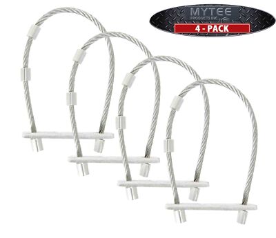 (4 Pack) Mytee Products Lever Binder Lock Snap Binder Safety Locking Clip