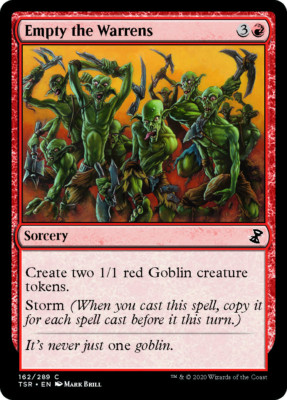Empty the Warrens FOIL Time Spiral Remastered NM Red Common MAGIC CARD ABUGames