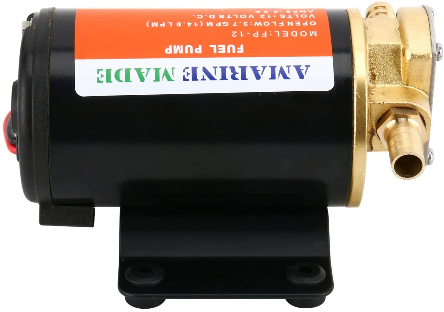 Amarine Made 12v Oil Extractor Pump Oil Scavenge Impellor Gear Pump-Self Priming