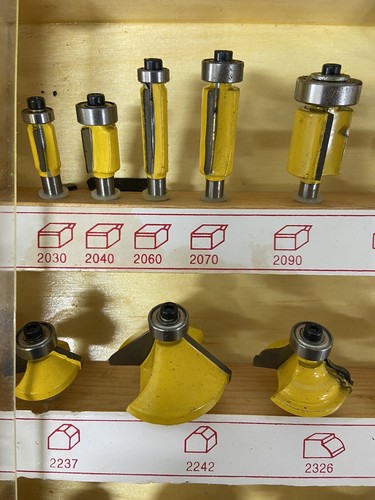 35 pz gambo 1/4" - set punte router punta in carburo con cuscinetti a sfera spedizione gratuita - Foto 6 di 13