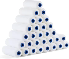 30Pcs Foam Paint Roller Covers 4 Inch High Density Mini Foam Roller Paint Roller