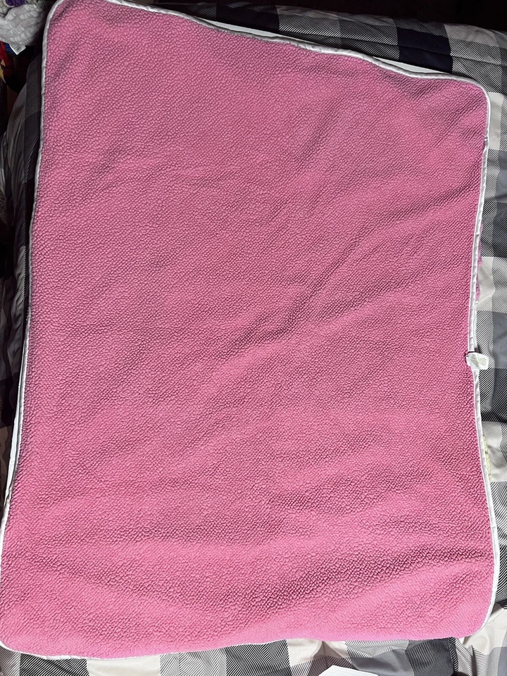 Circo Target Rosa Amarillo Minky Punto Suizo Retazos Sherpa Bebé Manta Lovey Foto 4 de 4