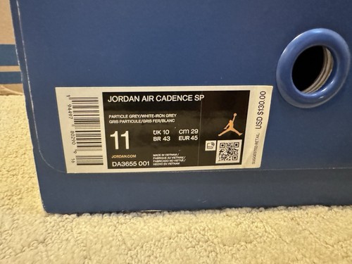 Jordan Air Cadence SP x FRAGMENT Men's Size 11 Grey DA3655-001 Particle Grey - Picture 3 of 10