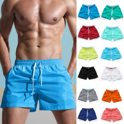Men's Boxer Short Swim Trunks Summer Swimwear Swimming Beach