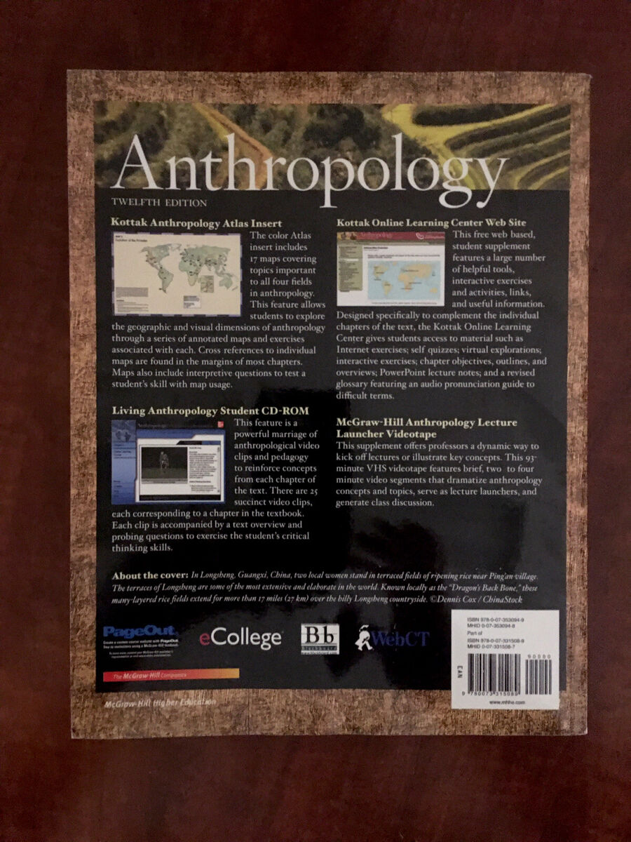 Anthropology The Exploration of Human Diversity 12th Ed + CD-ROM