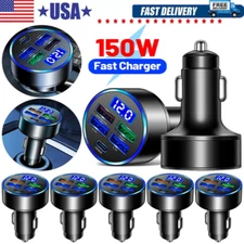 4 USB Port Super Fast Car Charger Adapter for iPhone Samsung Android Phone LOT