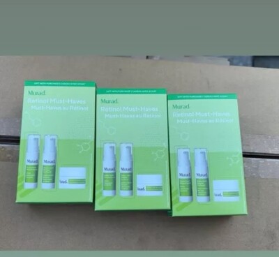 Murad Retinol To Go 3 Piece Set O.25 oz 0.17oz 3pk