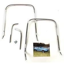 1967 Mustang Deluxe Interior Seat Back Trim / Moldings 4 Piece Set - NEW