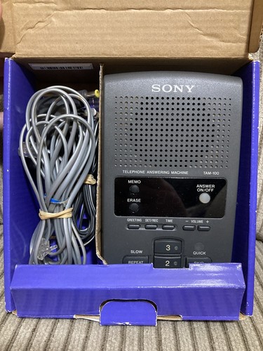 SONY TAM-100 Szara sekretarka telefoniczna Wszystkie cyfrowe systemy wiadomości - Zdjęcie 2 z 3