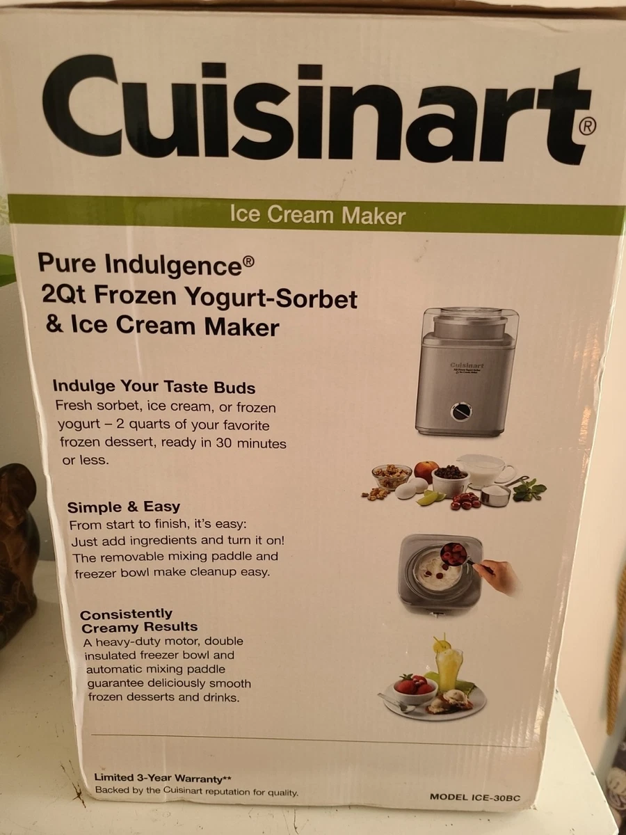 Pure Indulgence Ice Cream Maker: Froyo & Sorbet - Cuisinart