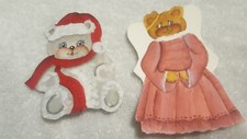 2 Hand Painted Gift Tags On Card Stock.