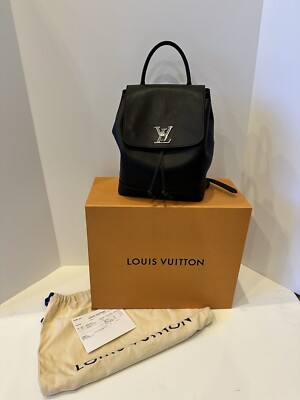 Louis Vuitton Lockme Backpack Black Leather