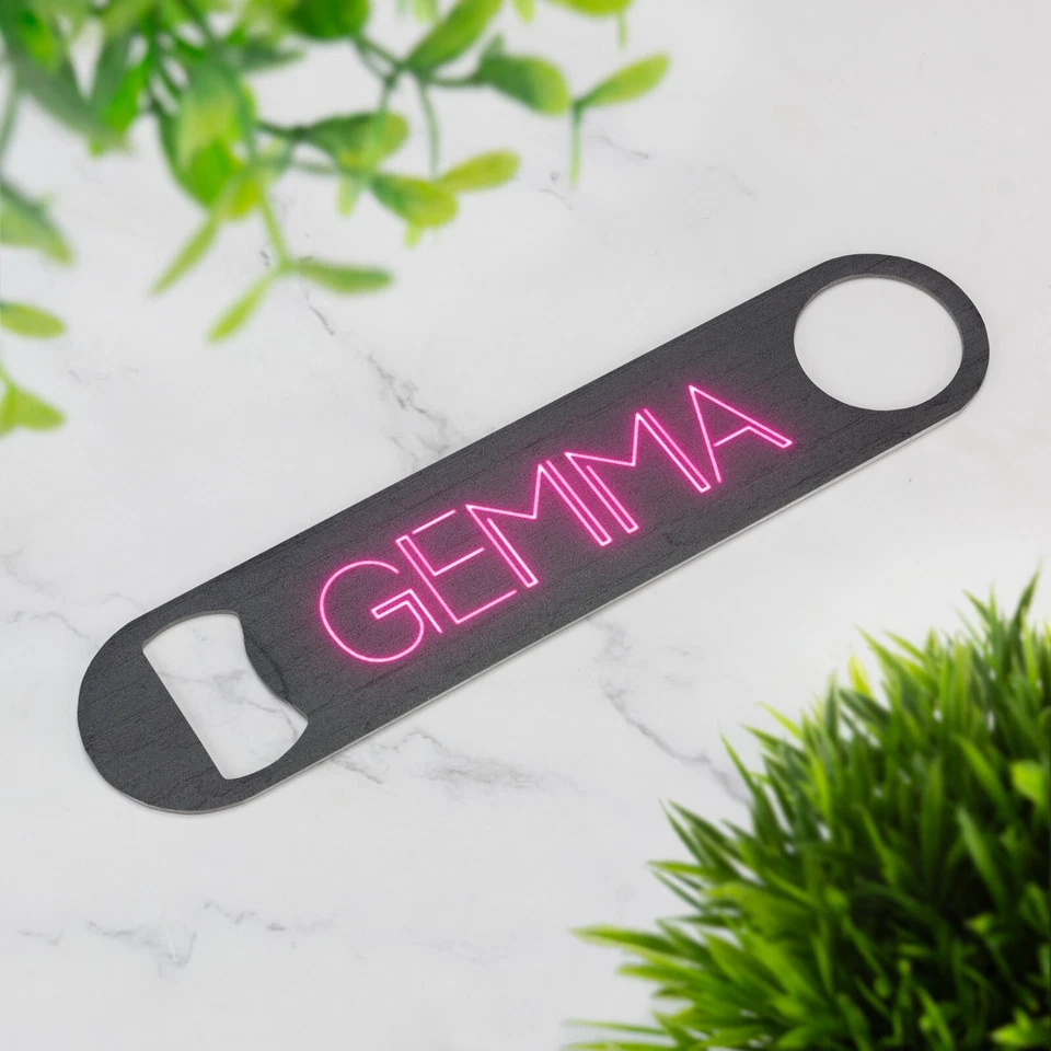 Personalised Bar Blade | Neon Lettering Beer Bottle Opener - Image 4 of 4