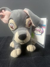 Disney Store RARE Made In Indonesia Tramp 6.5  Mini Bean Bag Plush
