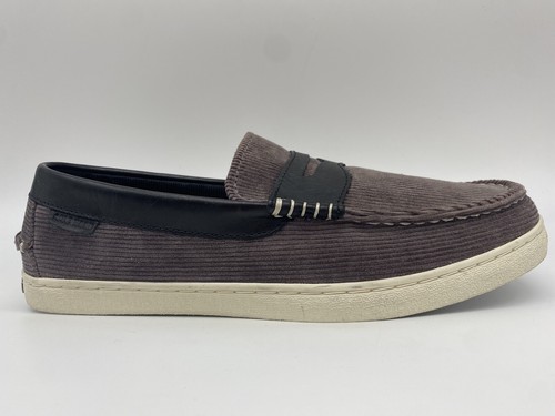 NEW Cole Haan Pinch Weekender Slip On Mens Shoes SZ 9.5 In Corduroy grey Z * - Picture 2 of 6