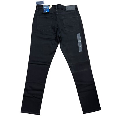 NWT Nautica Men's Athletic Slim Fit Stretch Denim Tapered Leg