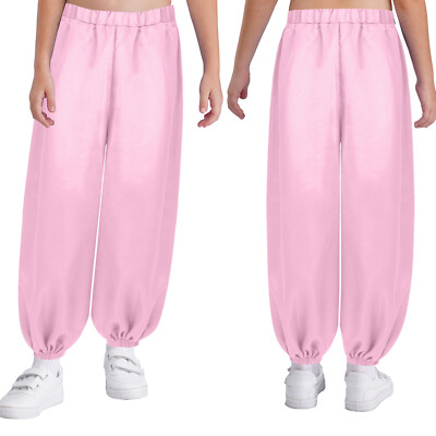 Kids Girls Bloomers Solo Pants Princess Trousers Party Sweatpants Harem Belly