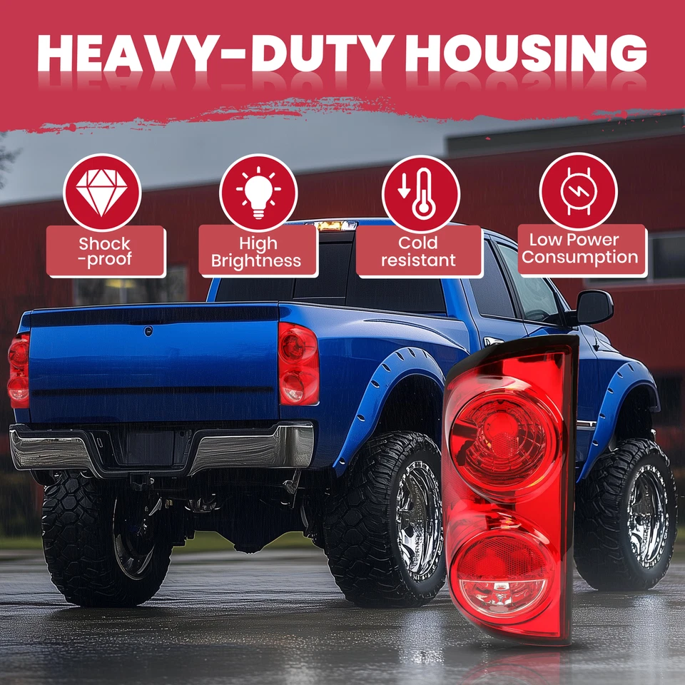 For 2007-2008 2009 Dodge Ram 1500 2500 3500 Tail Light Lamp Left Driver Side LH - Imagen 3 de 4