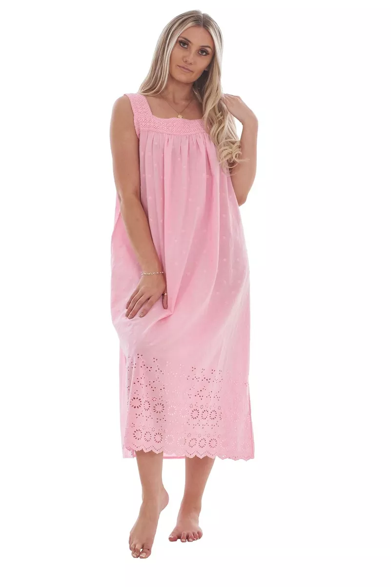 Long cotton top nightgowns sale
