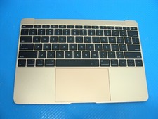 MacBook 12" A1534 Mid 2017 MNYK2LL Top Case Palmrest w/Keyboard Gold 661-06795