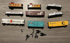 HO Scale Bachmann Rolling Stock Lot Of 9 Parts/Repair Caboose Tank Box Car